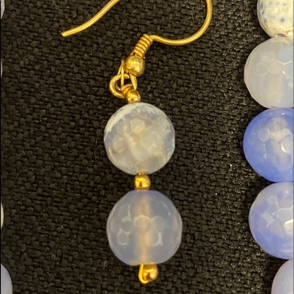 Necklace set in agate - Picture 3 of 5